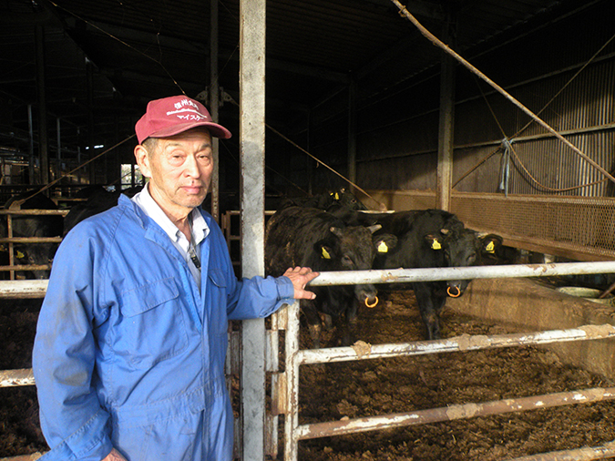 京都食肉市場「特選牛」認定第1号の生産者である野神さん